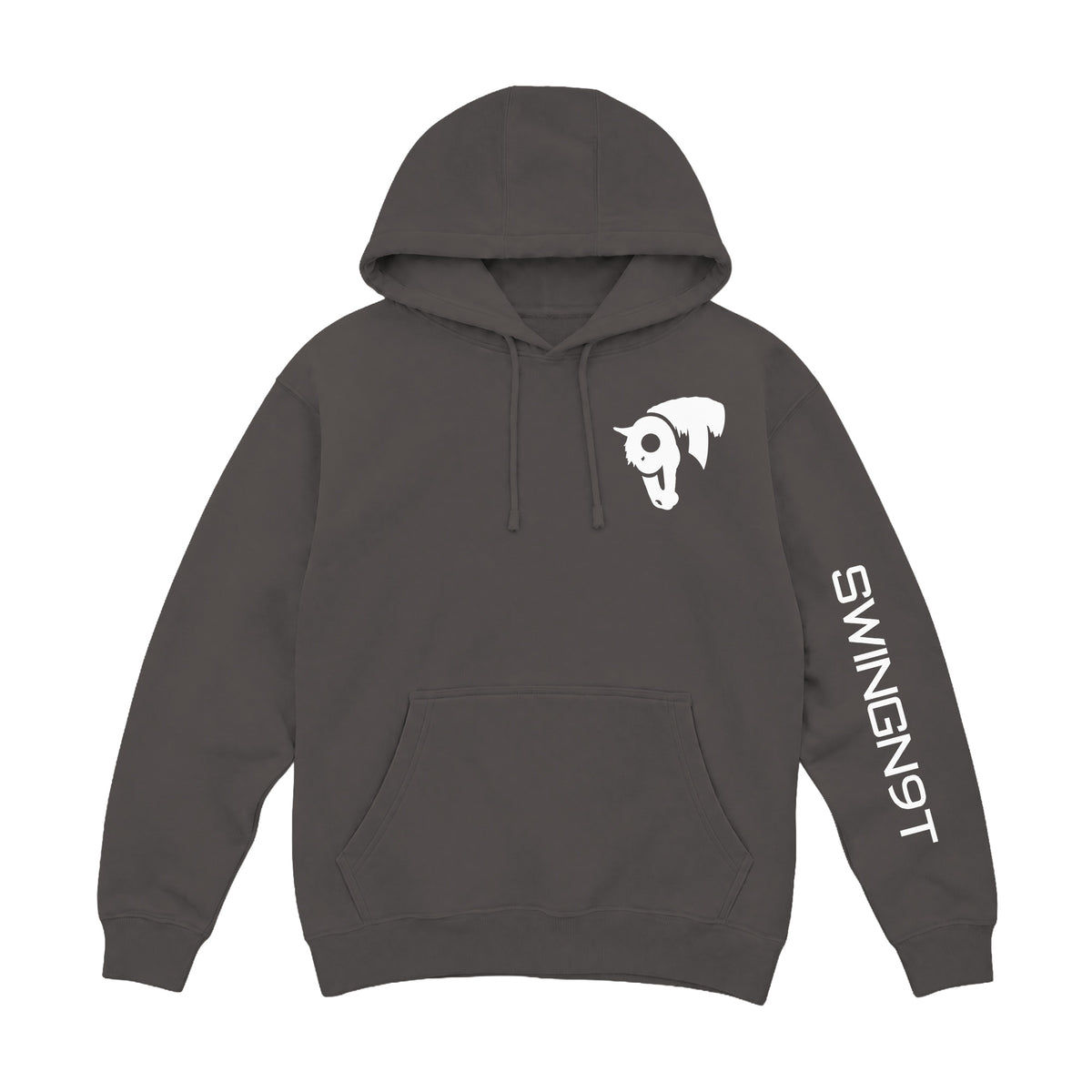Welder Hoodie / Smoke / front on white