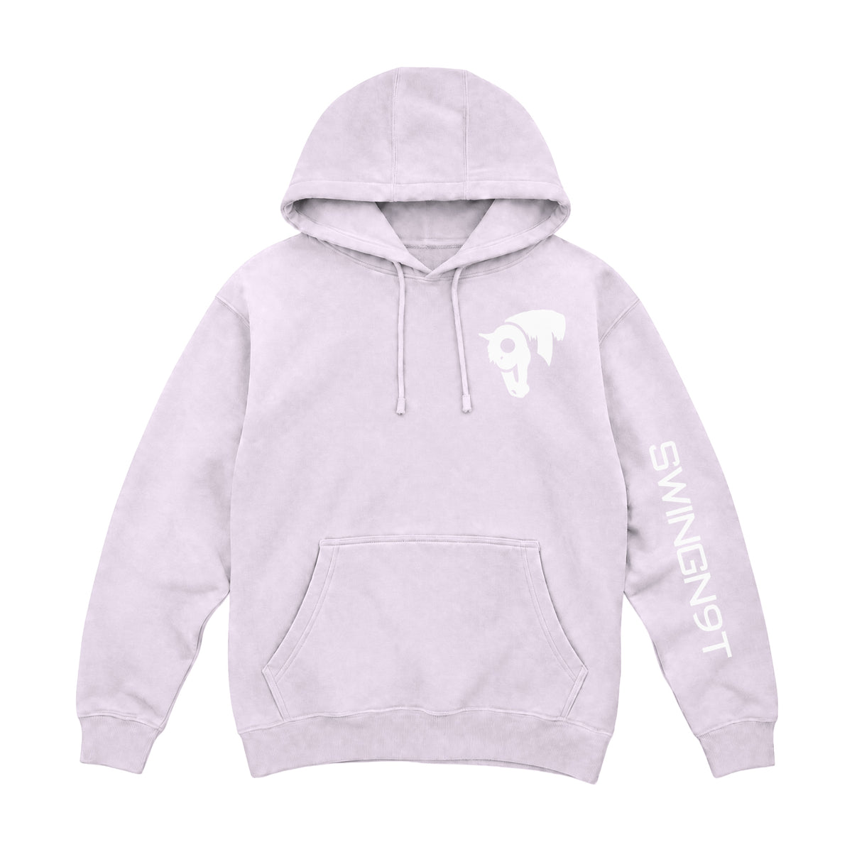 Welder Hoodie / Lilac / front on white