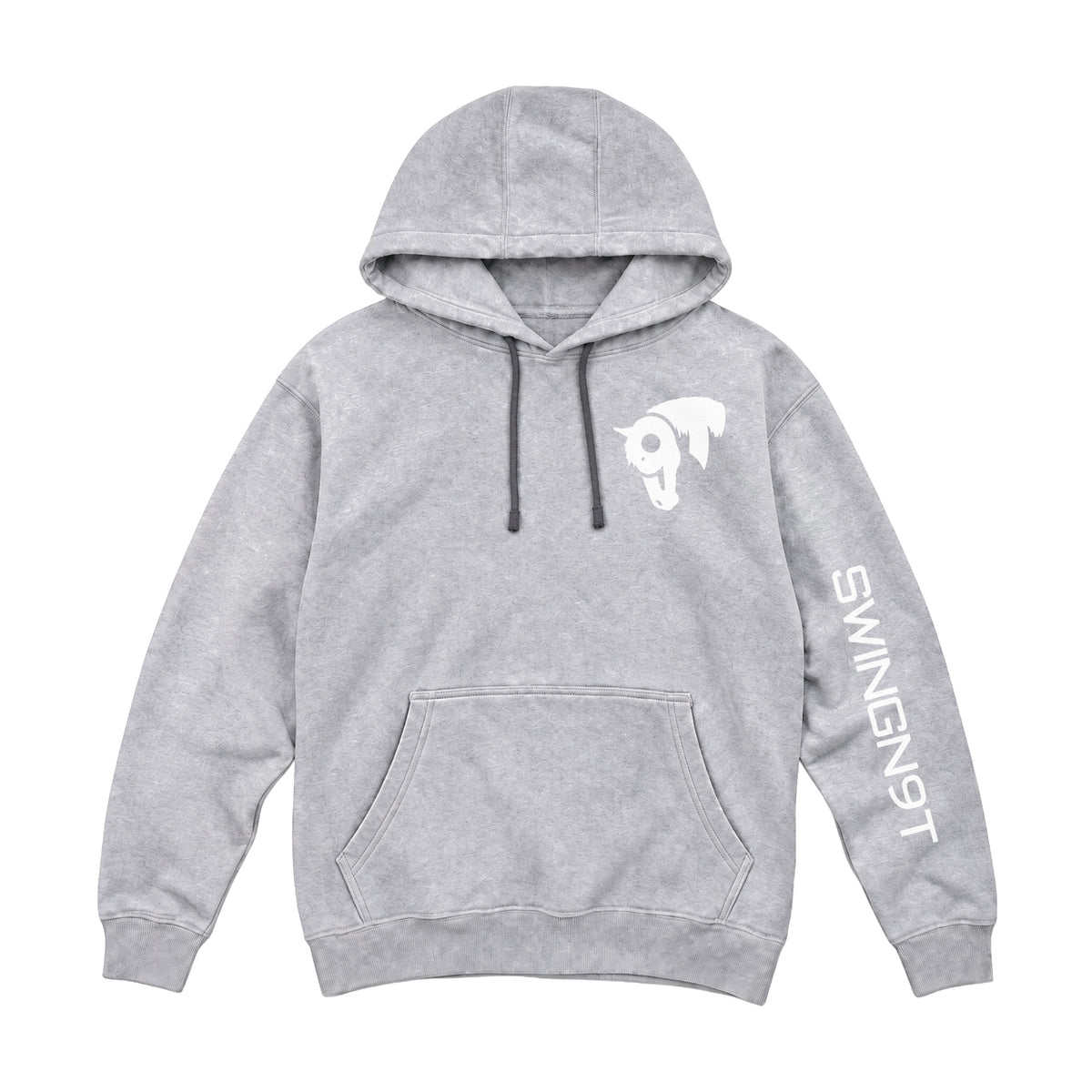 Welder Hoodie / Heather Grey / front on white
