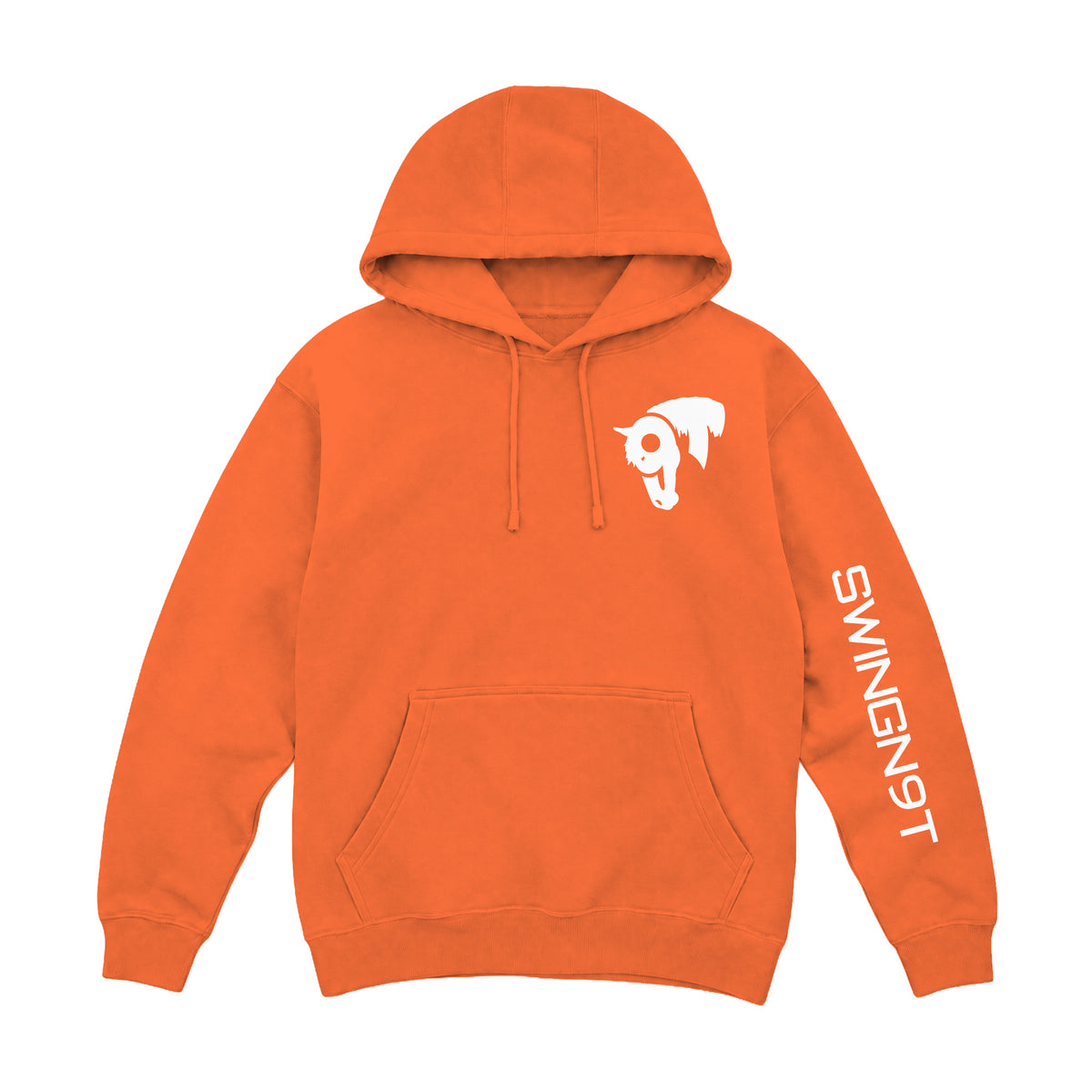 Welder Hoodie / Carrot / front on white