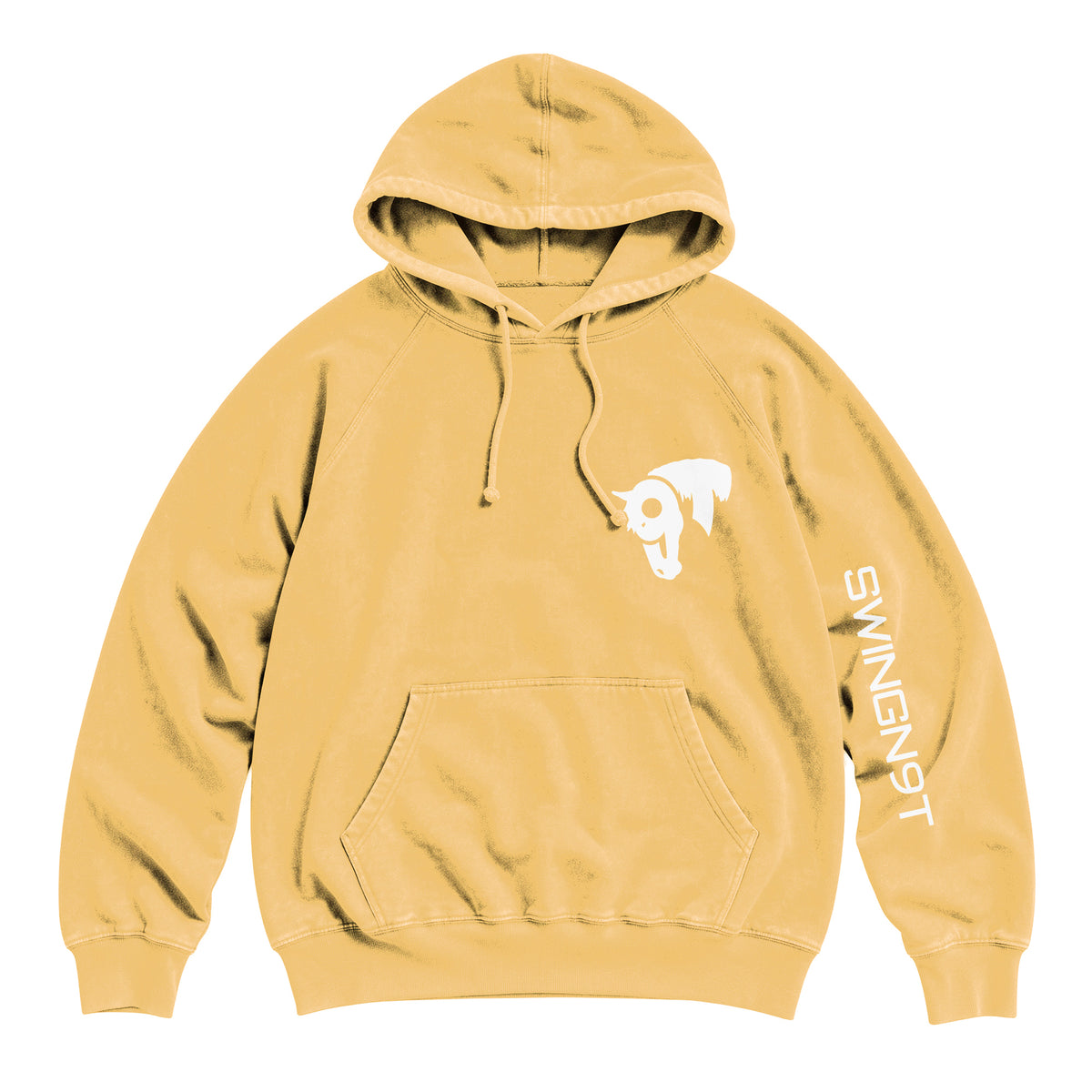 Welder Hoodie / Vintage Mustard / front on white