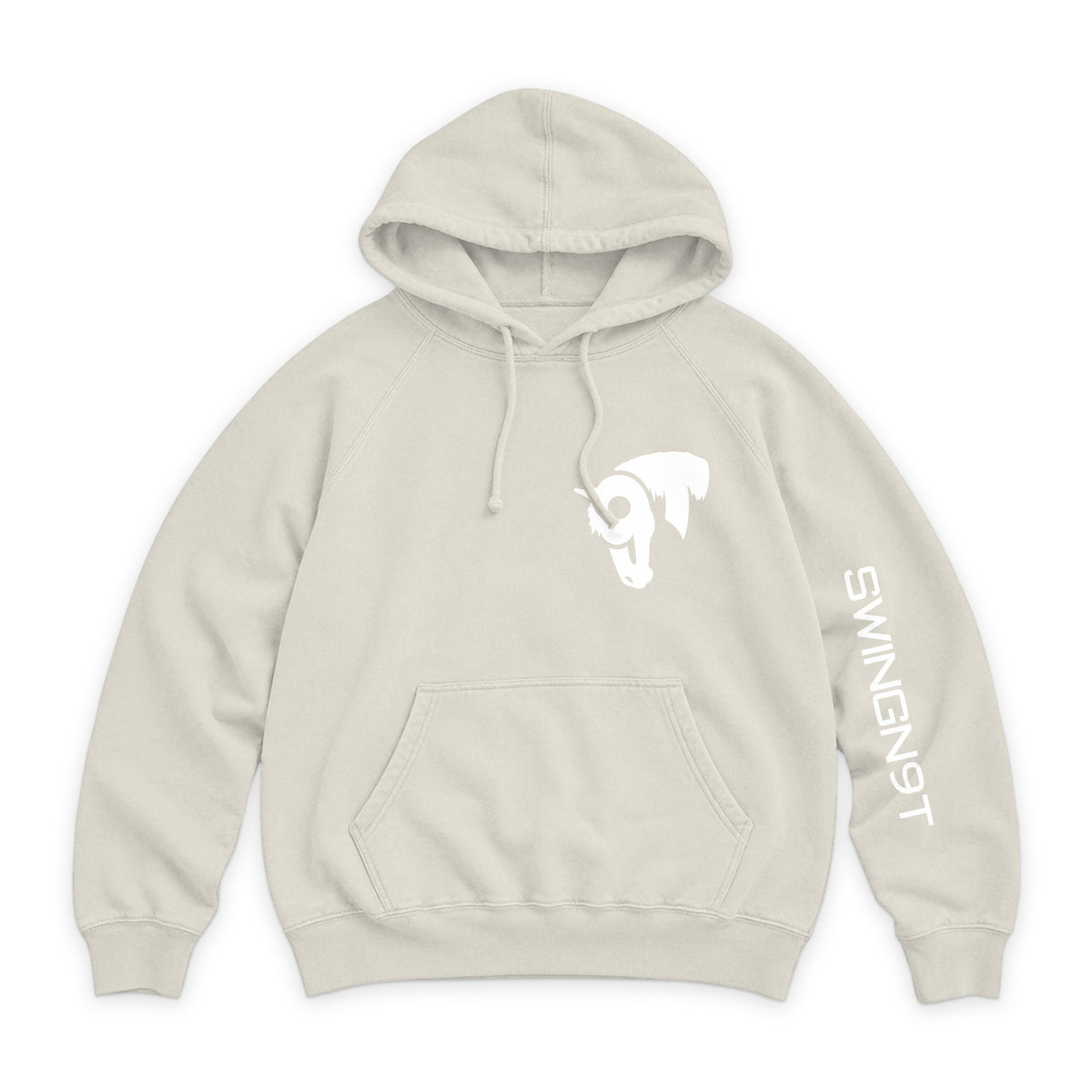 Welder Hoodie / Vintage Arctic / front on white