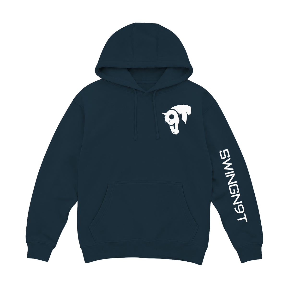 Welder Hoodie / Navy / front on white