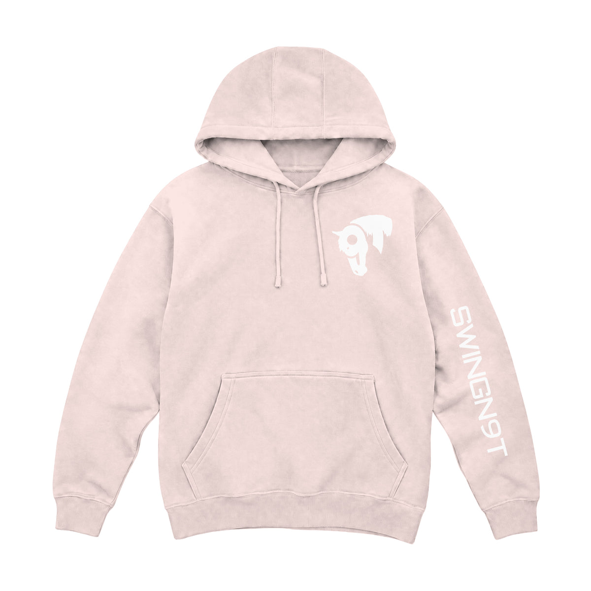 Welder Hoodie / Pale Pink / front on white