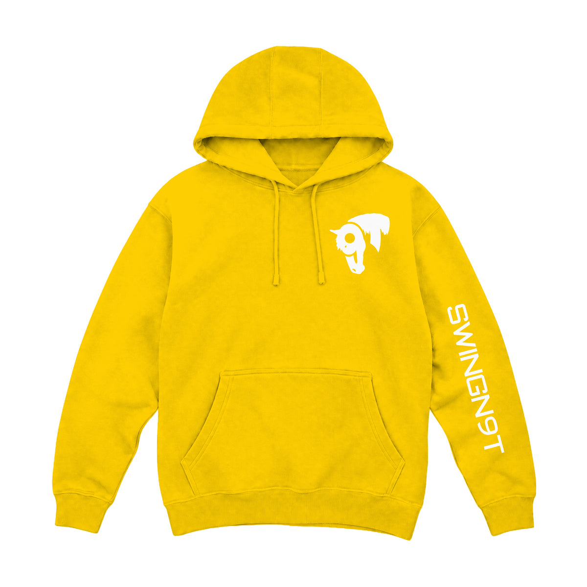 Welder Hoodie / Lemon / front on white