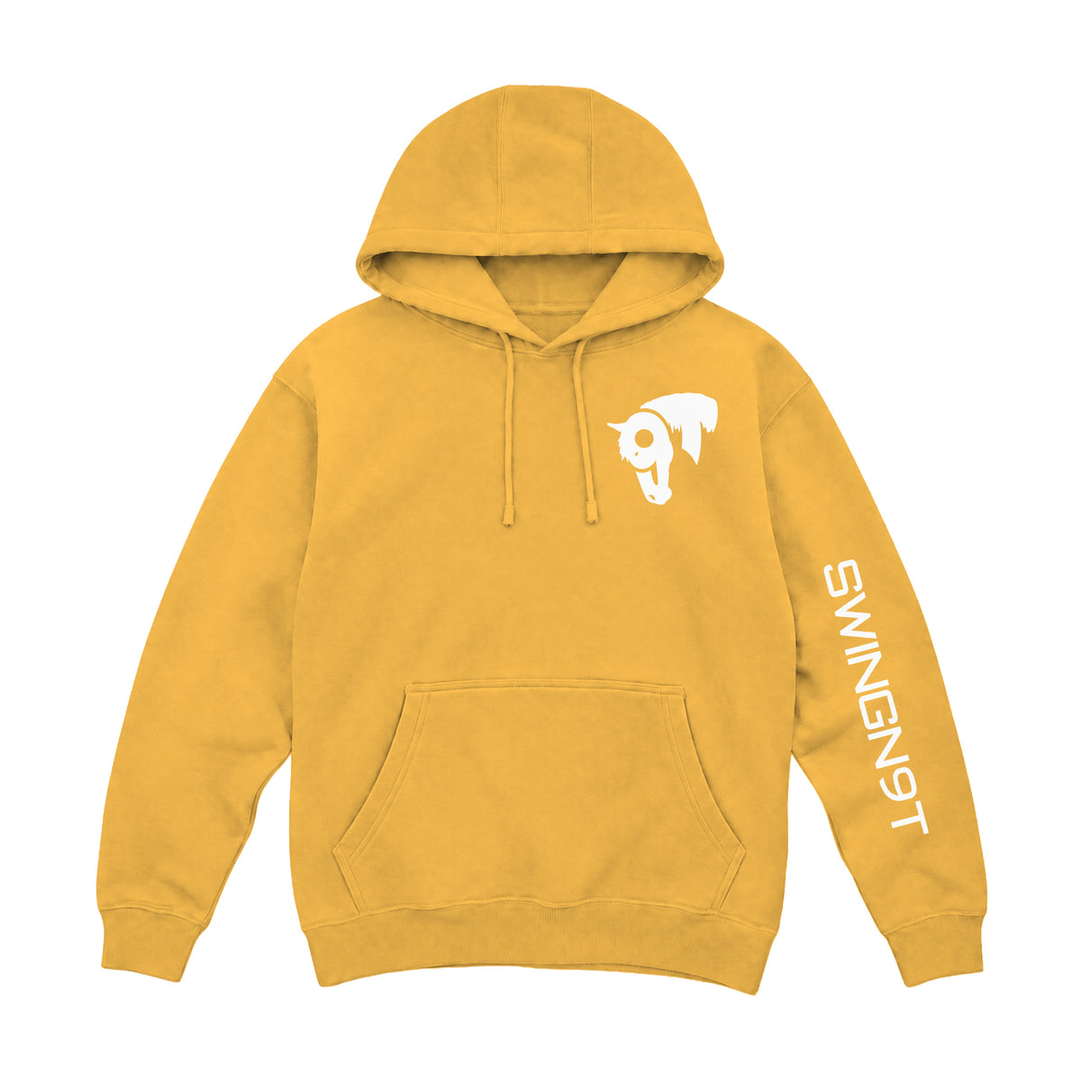 Welder Hoodie / Mustard / front on white