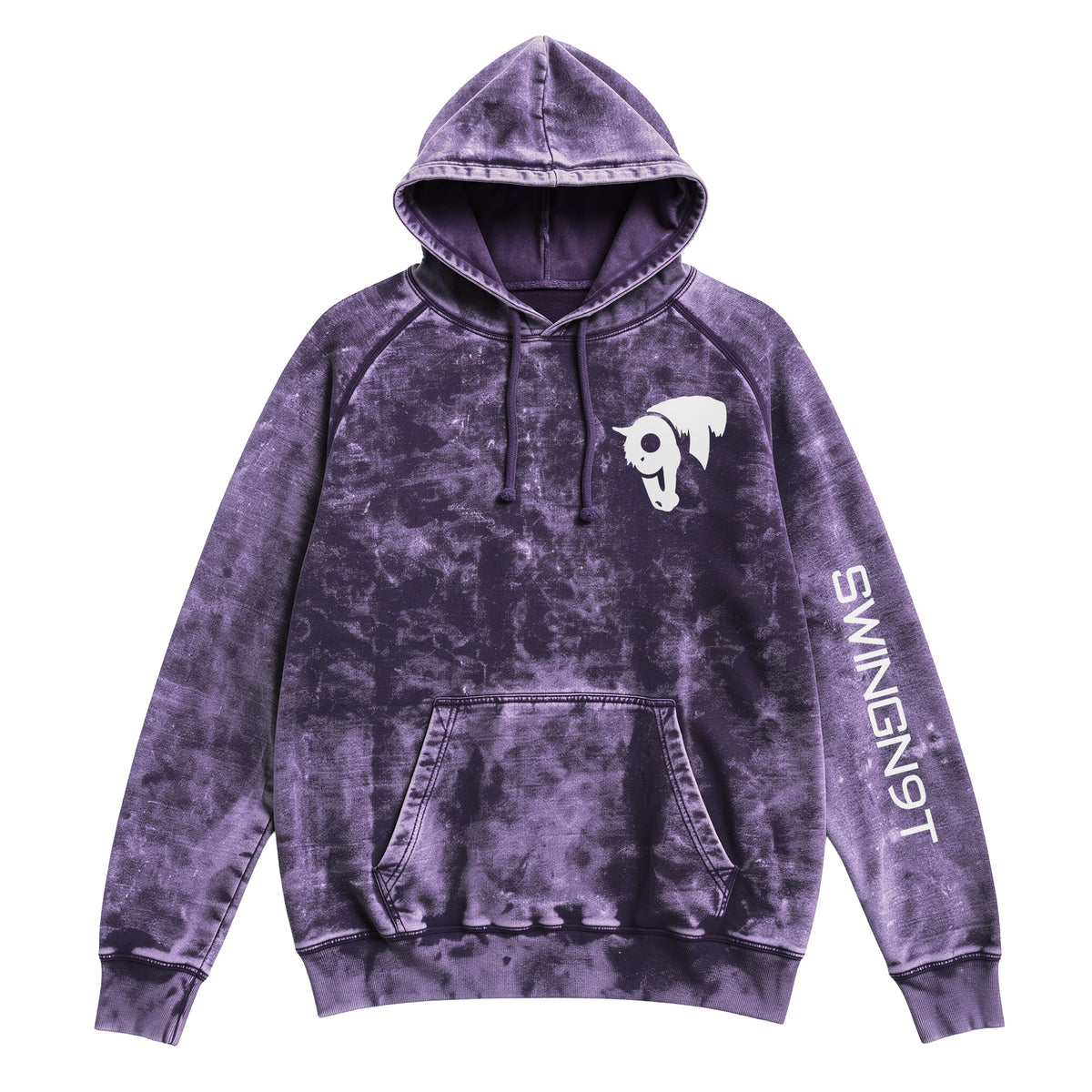 Welder Hoodie / Cloud Purple / front on white