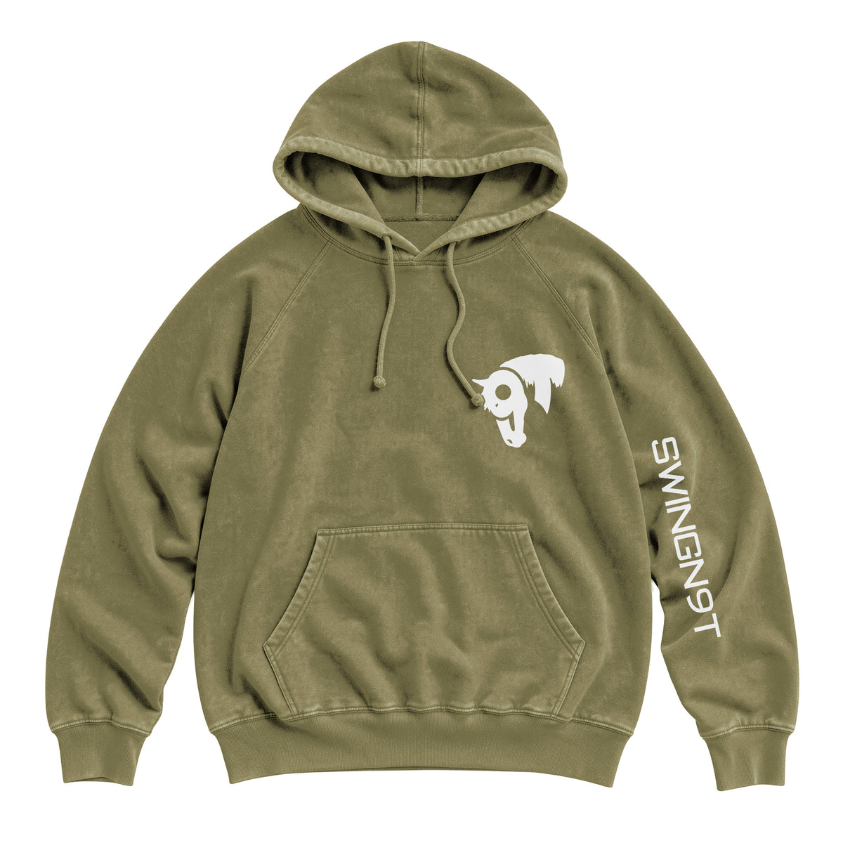 Welder Hoodie / Vintage Olive / front on white