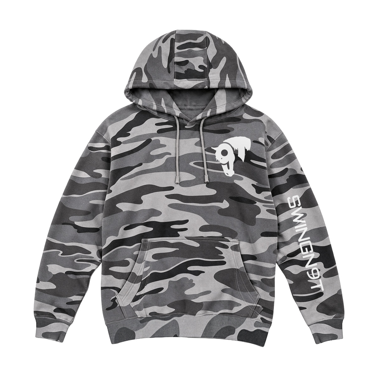 Welder Hoodie / Slate Camo / front on white