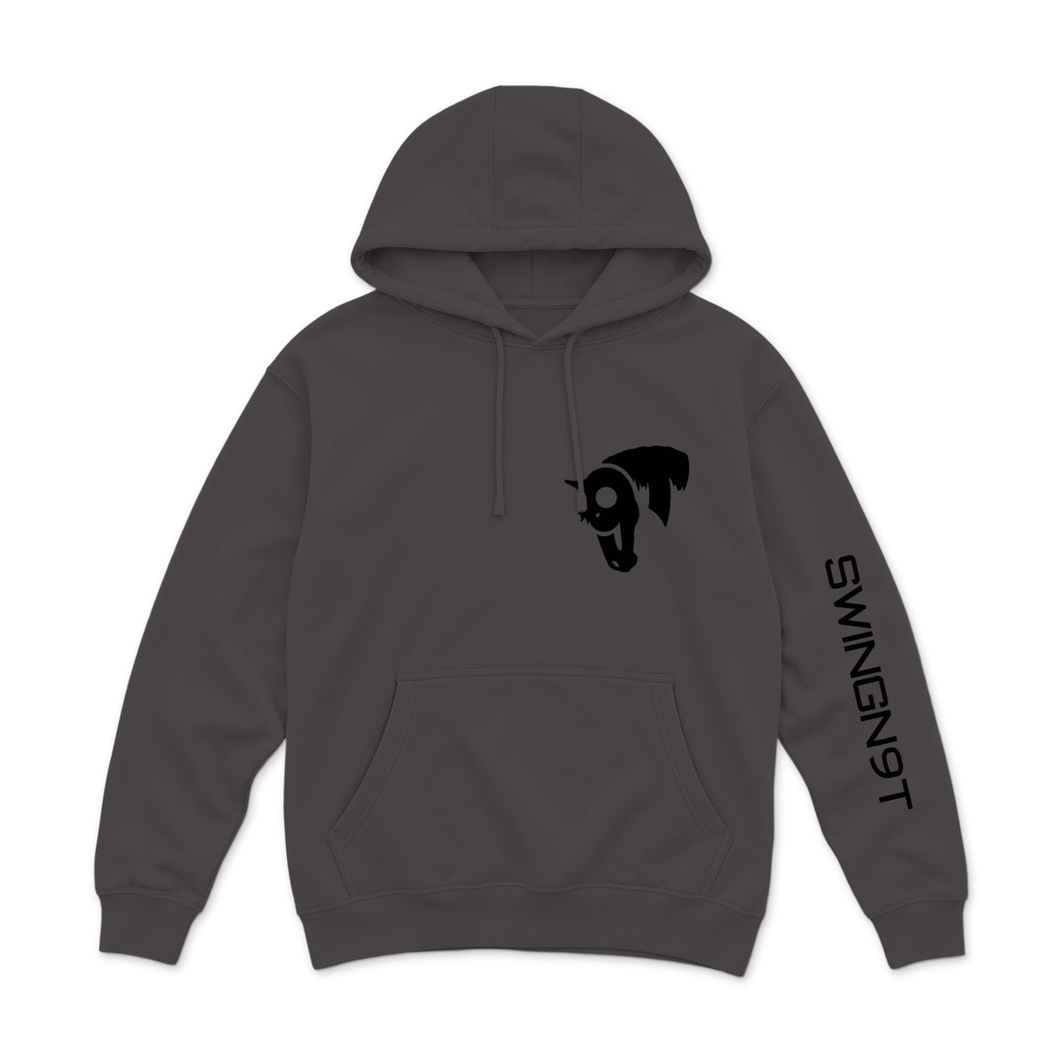 Fear No Valley Hoodie / Smoke / front on white