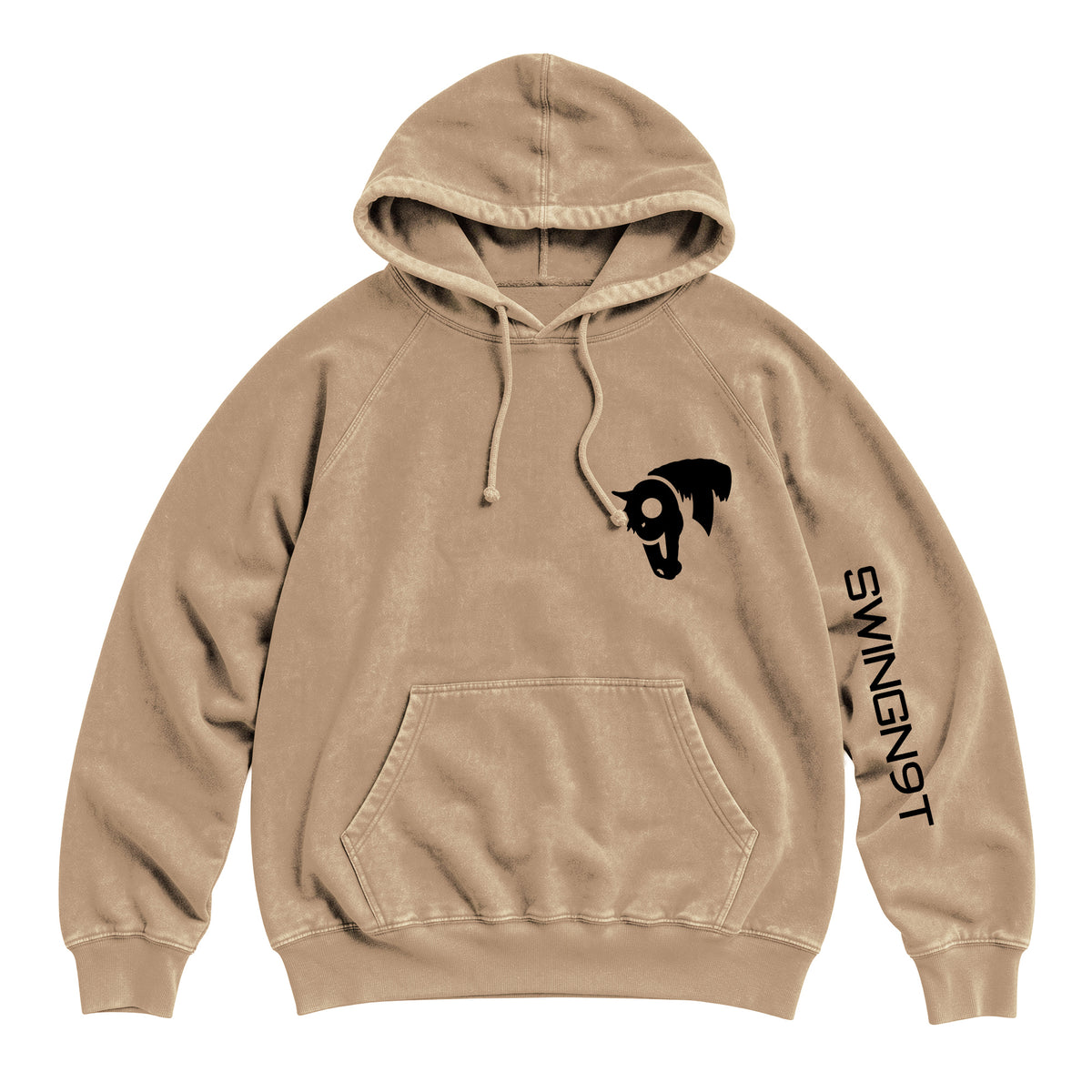 Fear No Valley Hoodie / Vintage Coffee / front on white