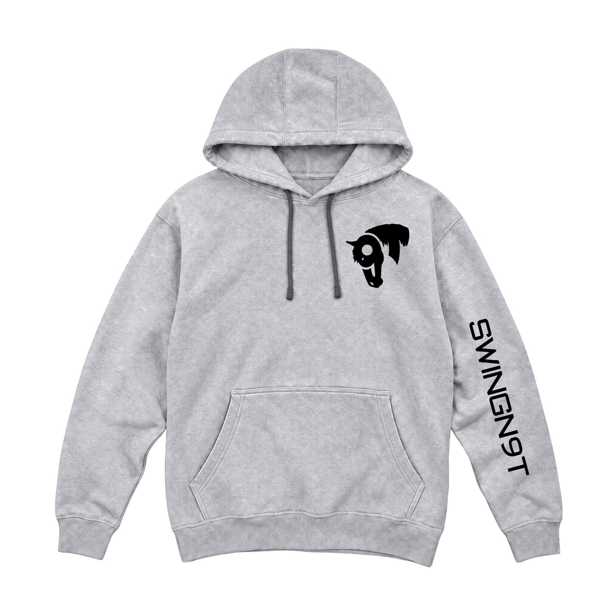 Fear No Valley Hoodie / Heather Grey / front on white