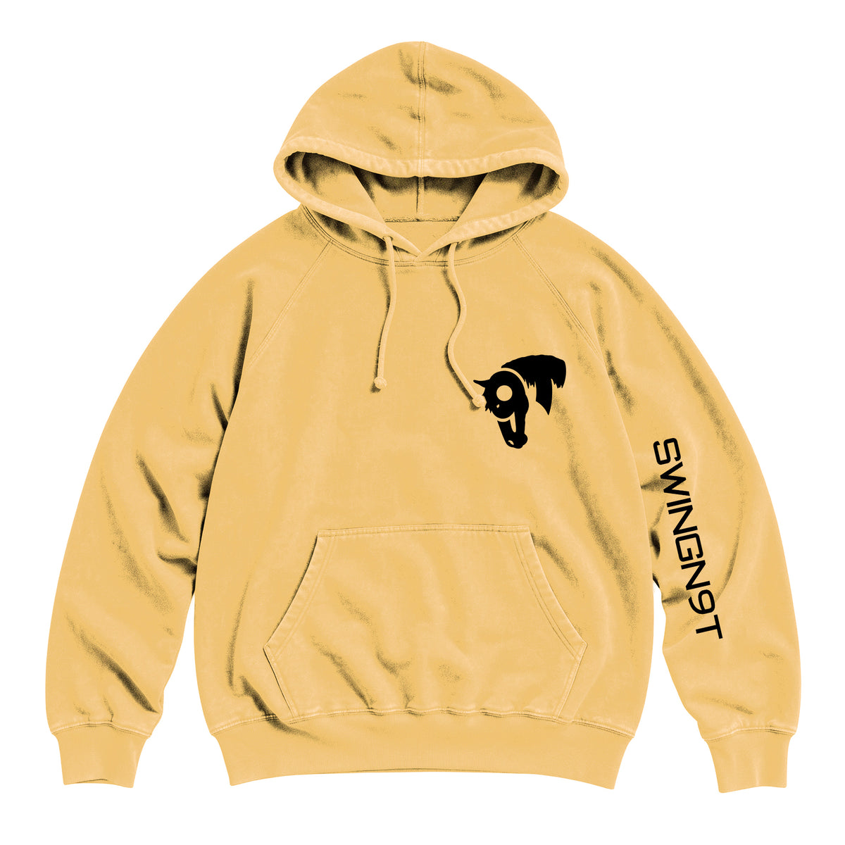 Fear No Valley Hoodie / Vintage Mustard / front on white