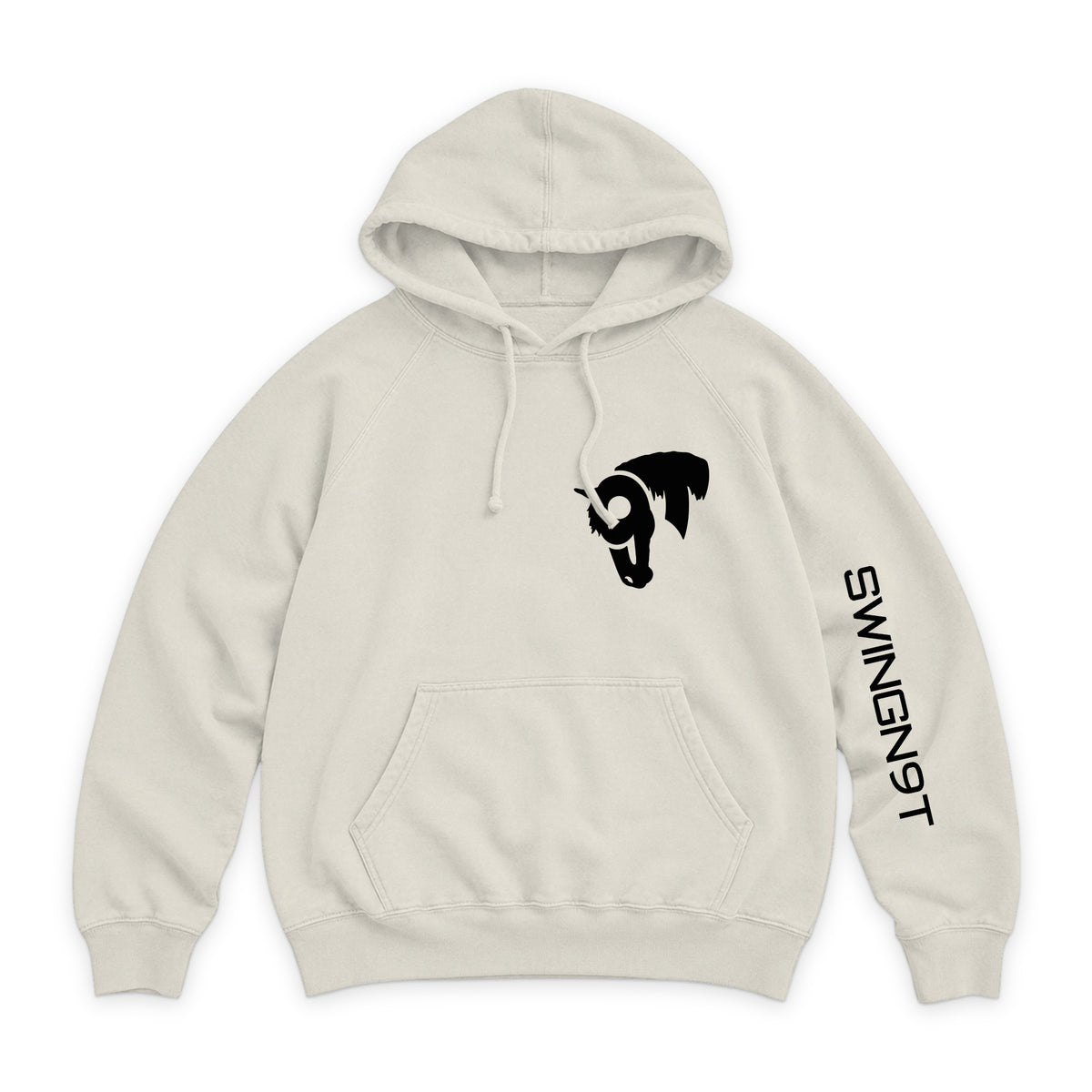 Fear No Valley Hoodie / Vintage Arctic / front on white