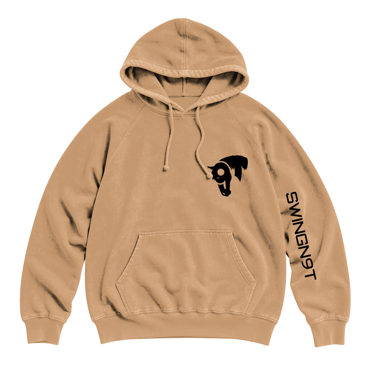 Fear No Valley Hoodie / Vintage Camel / front on white