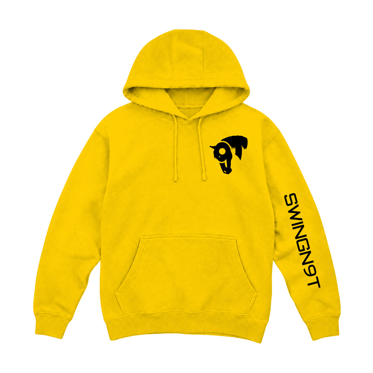 Fear No Valley Hoodie / Lemon / front on white