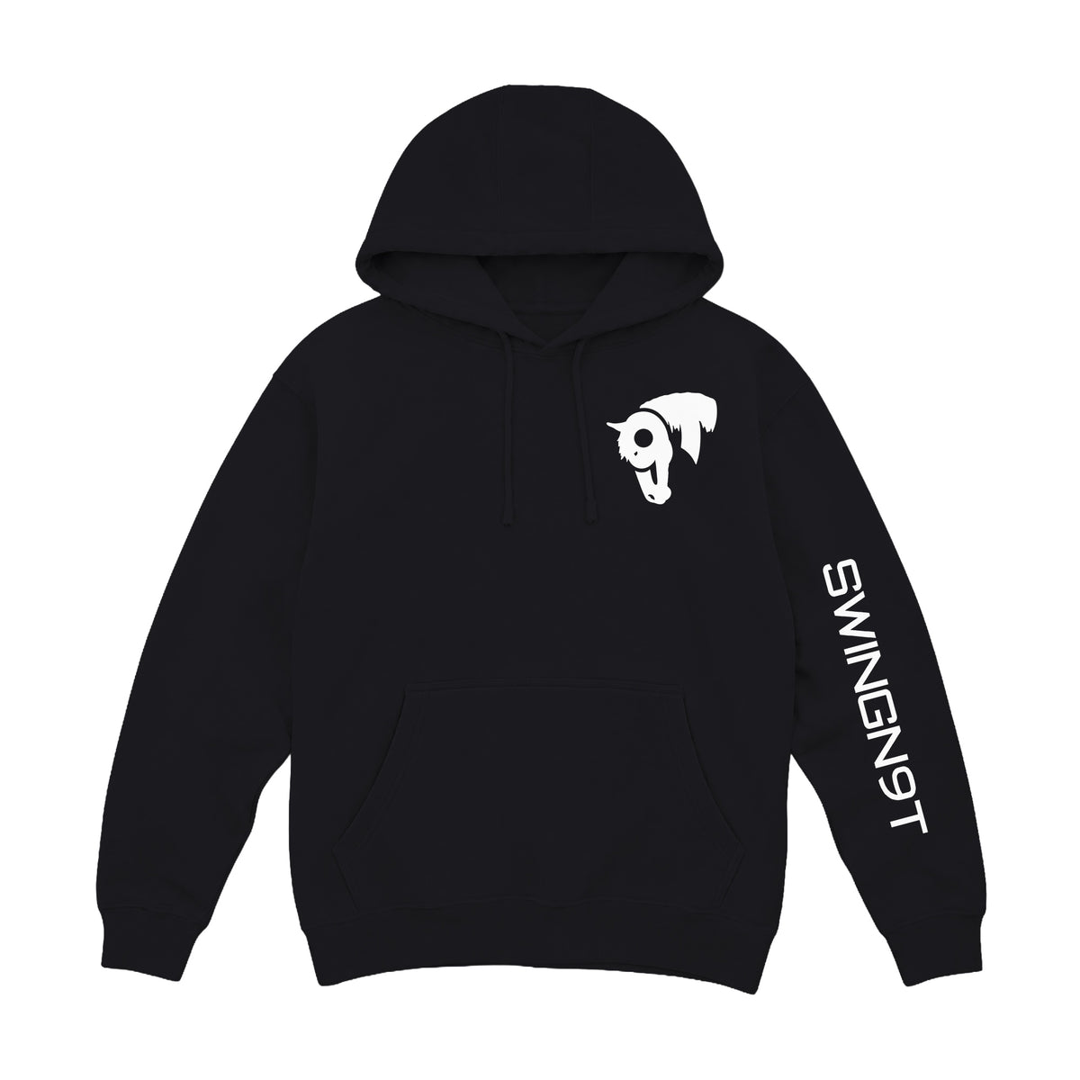 Fear No Valley Hoodie / Black / front on white