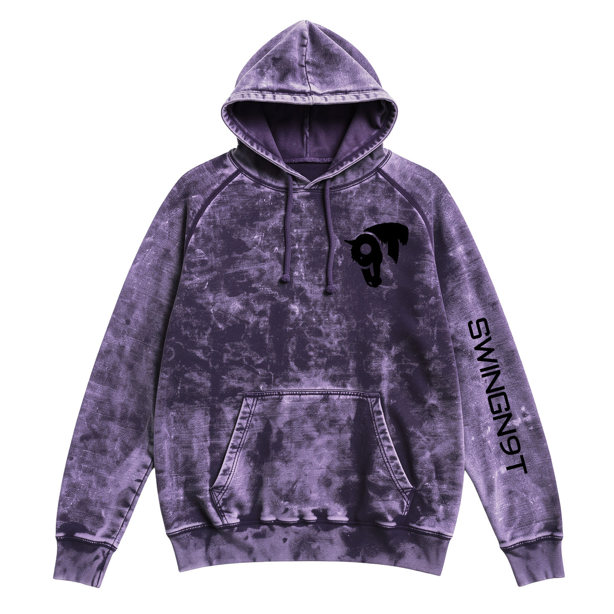 Fear No Valley Hoodie / Cloud Purple / front on white