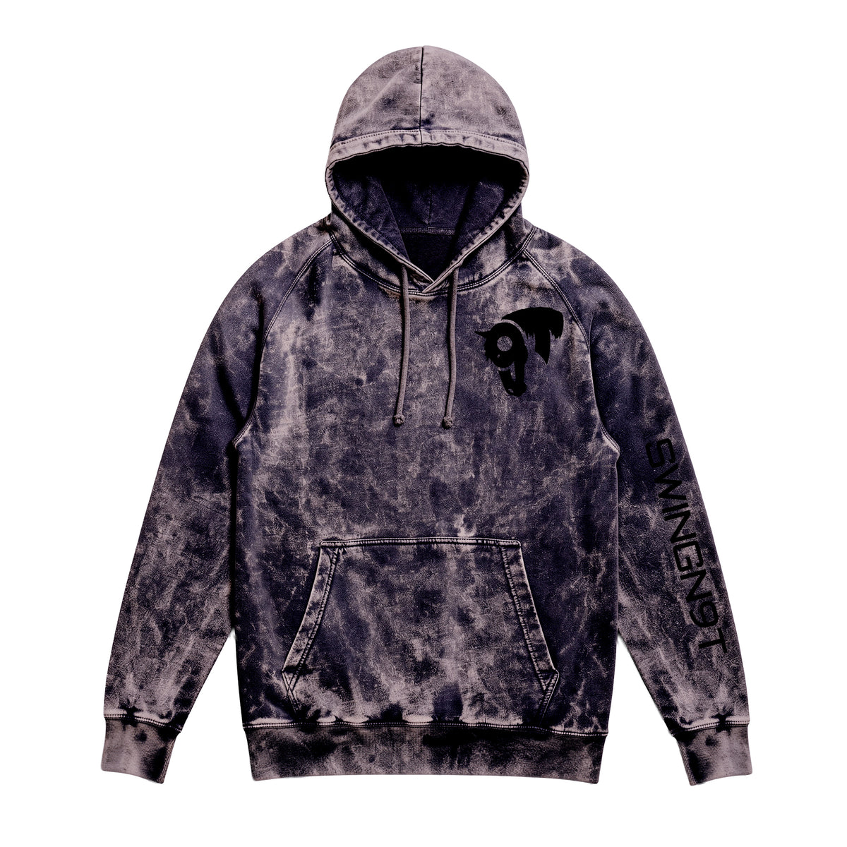Fear No Valley Hoodie / Cloud Black / front on white