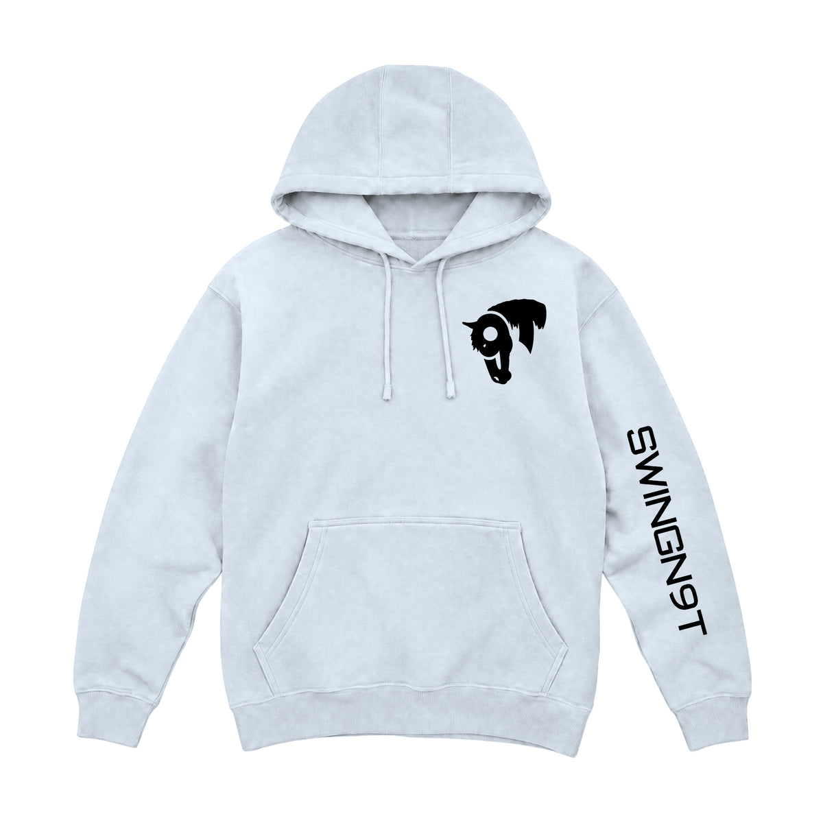 Fear No Valley Hoodie / White / front on white