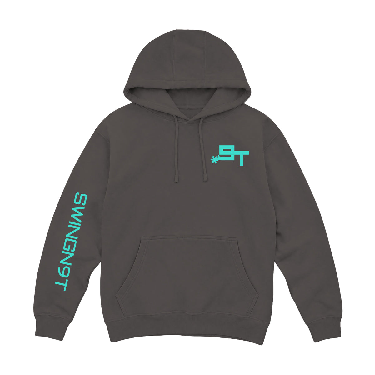 SwingN9T Hoodie / Smoke / front on white
