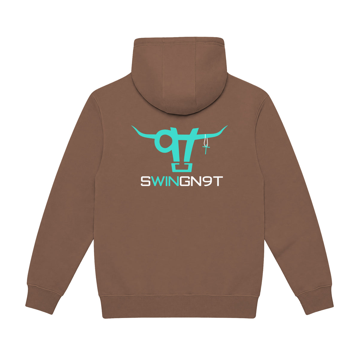 SwingN9T Hoodie / Chestnut / back on white