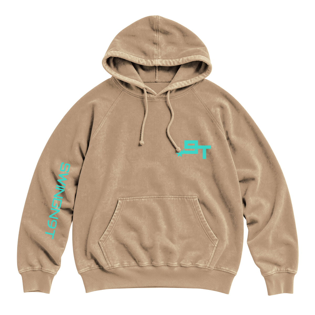 SwingN9T Hoodie / Vintage Coffee / front on white