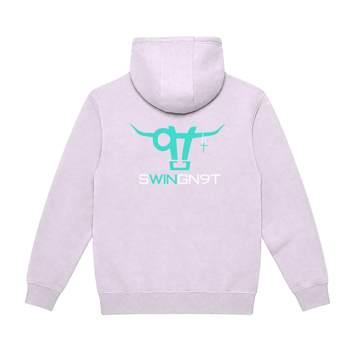 SwingN9T Hoodie / Lilac / back on white