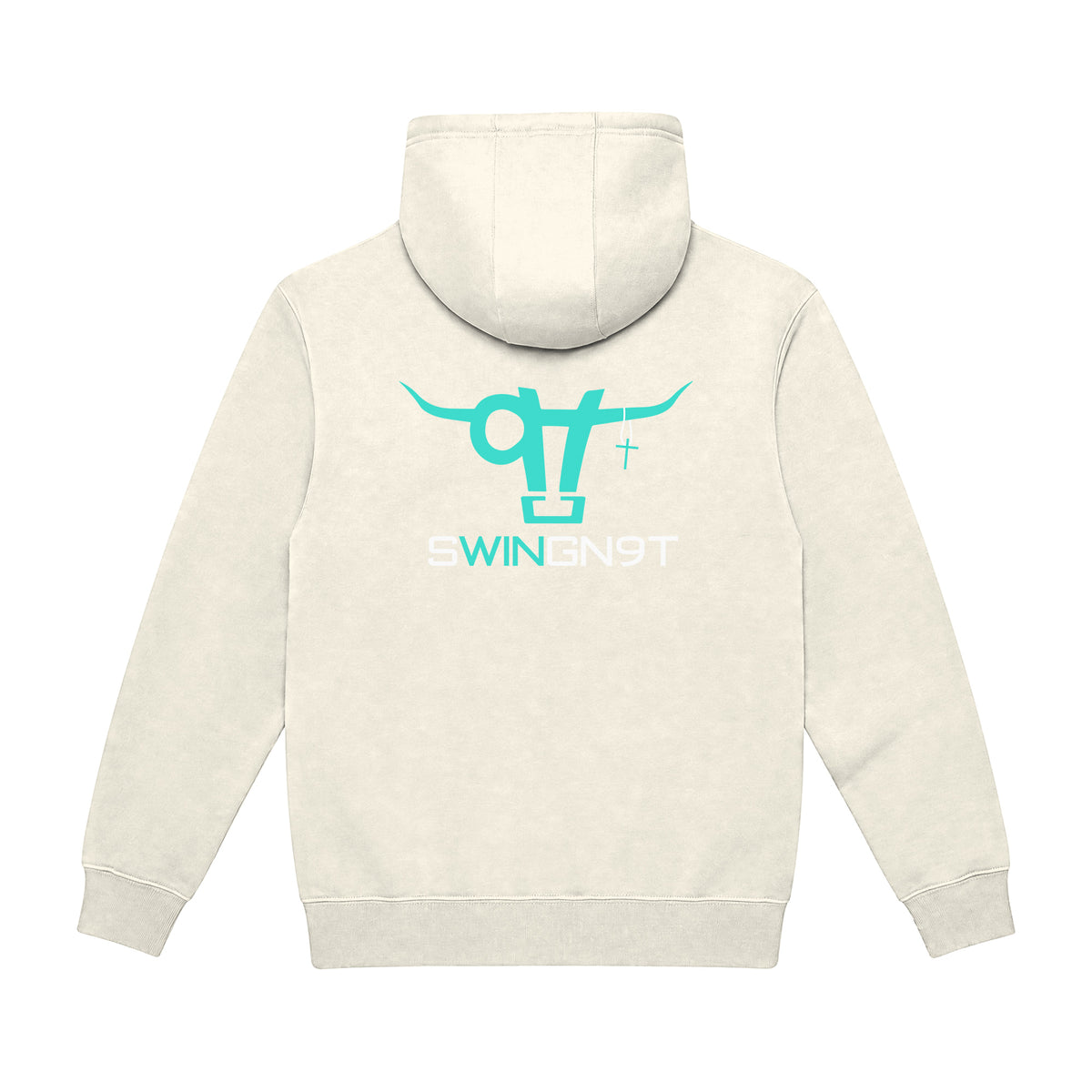 SwingN9T Hoodie / Tofu / back on white