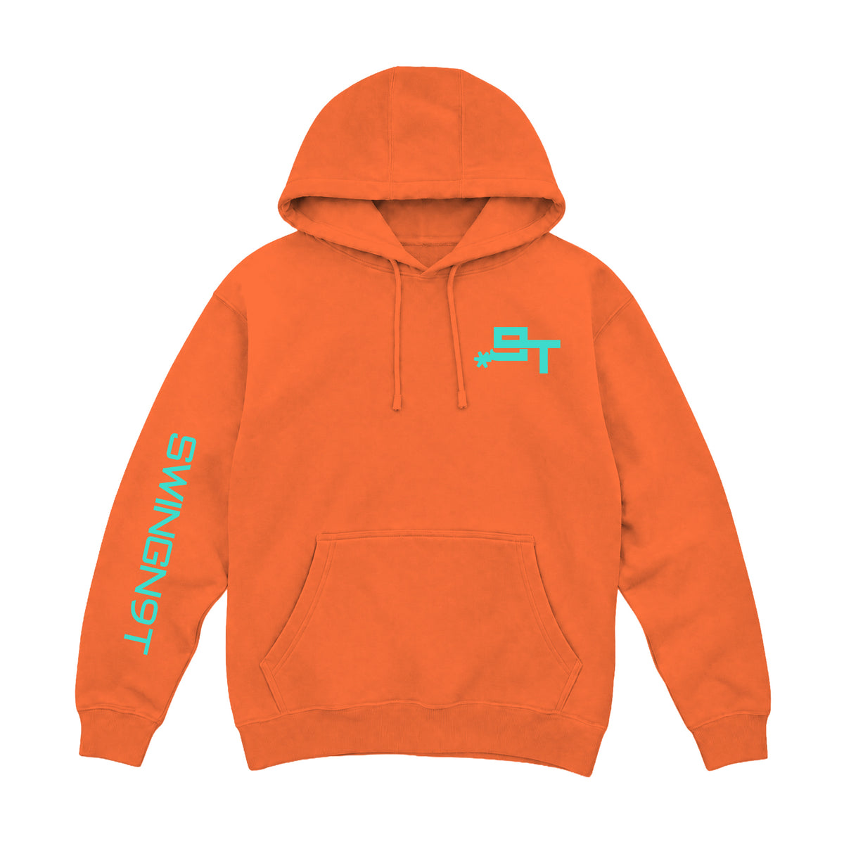 SwingN9T Hoodie / Carrot / front on white