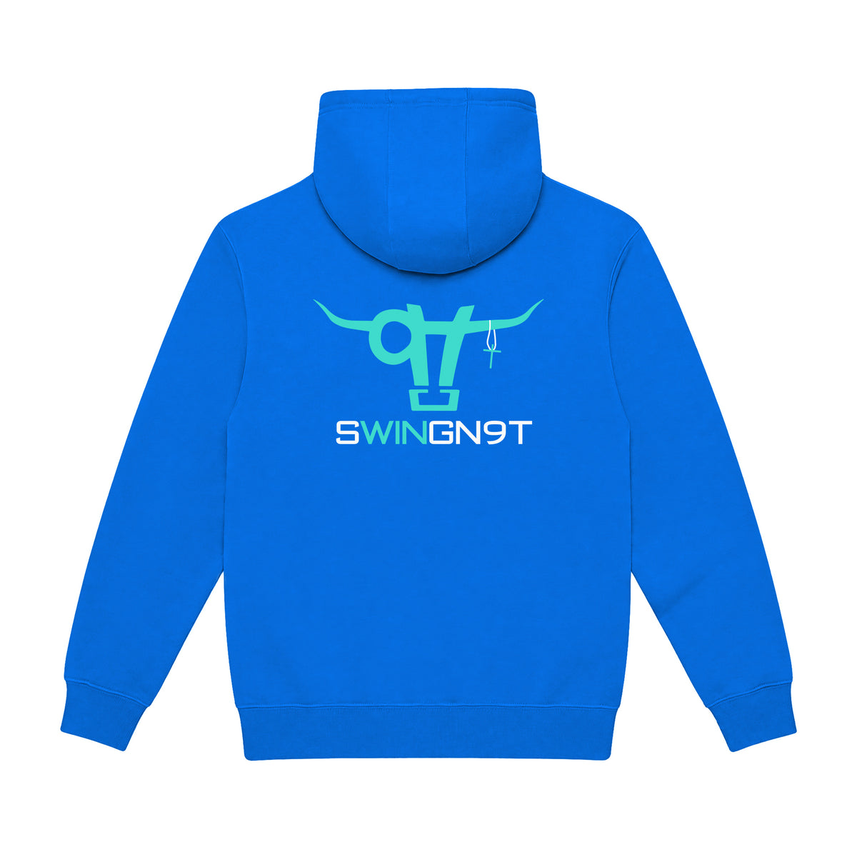 SwingN9T Hoodie / True Royal / back on white