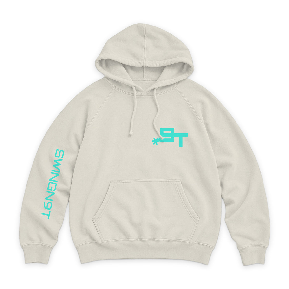 SwingN9T Hoodie / Vintage Arctic / front on white