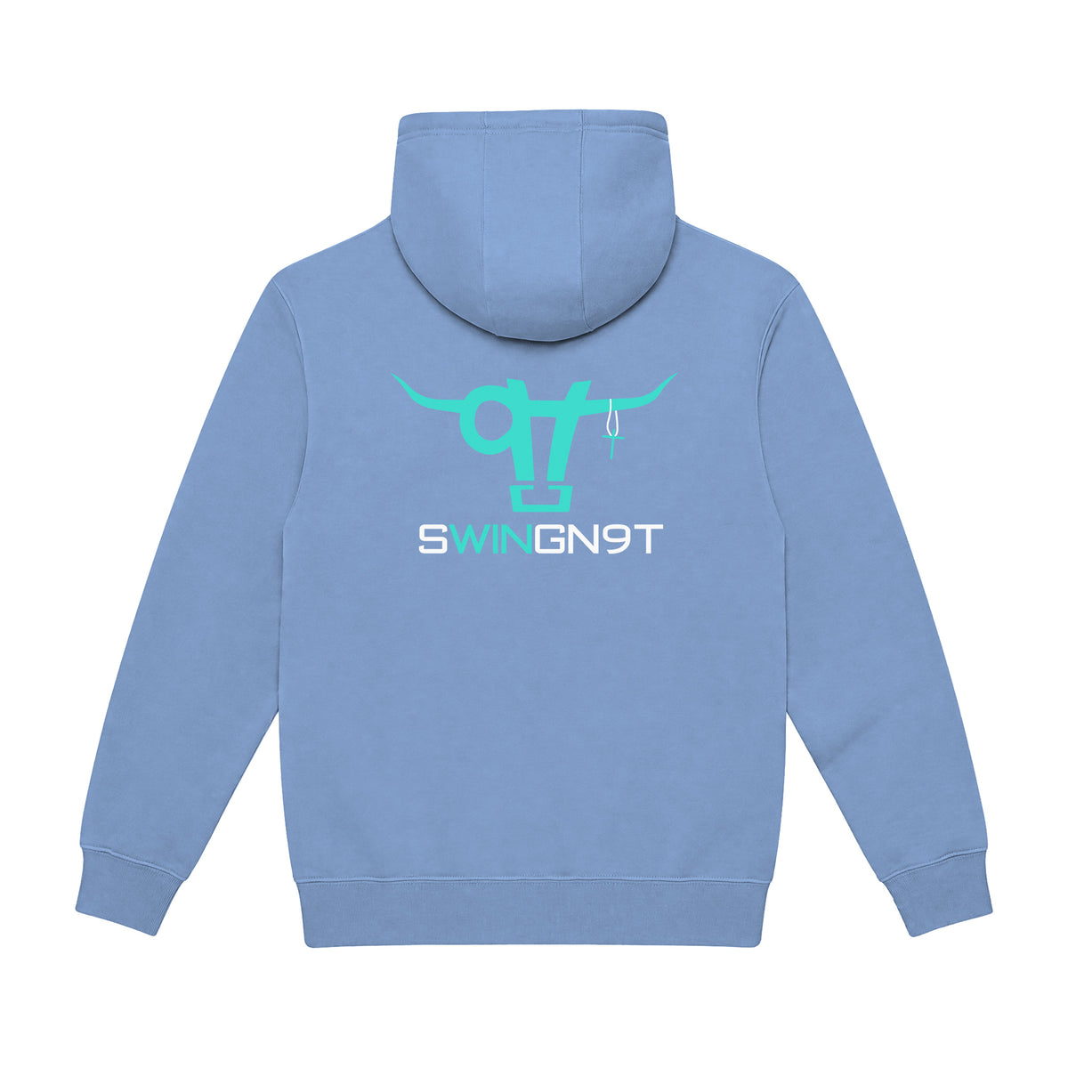SwingN9T Hoodie / Colony Blue / back on white