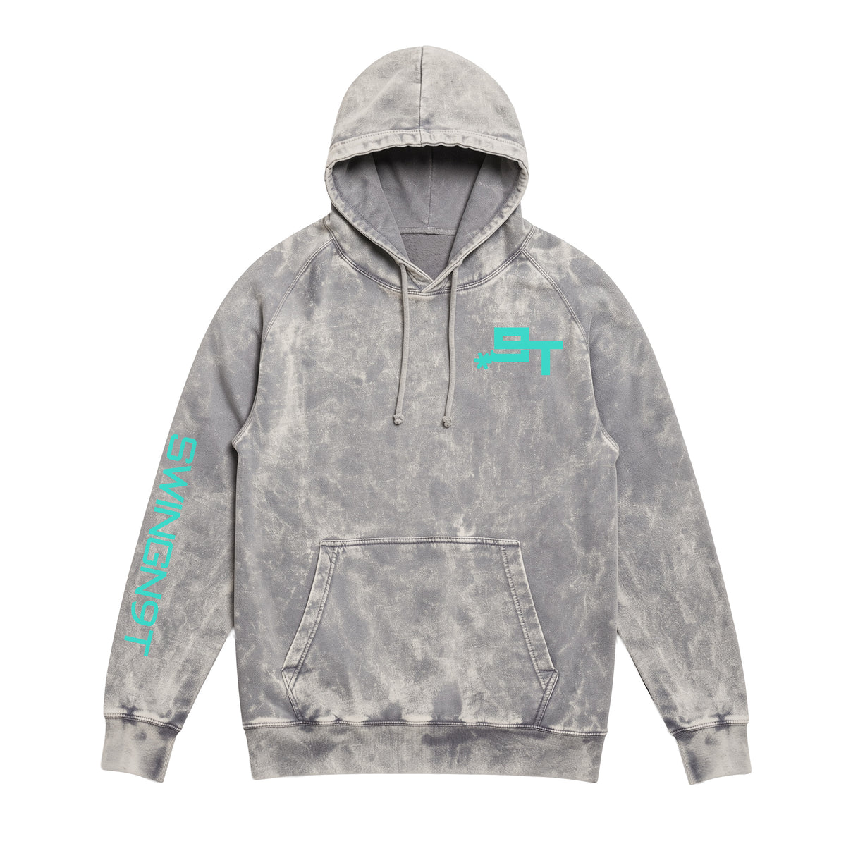 SwingN9T Hoodie / Cloud Rock / front on white