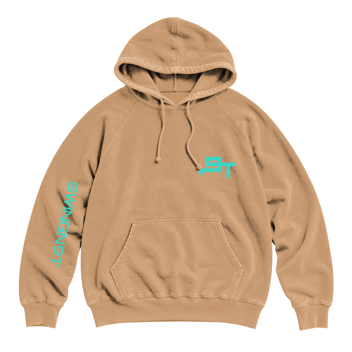 SwingN9T Hoodie / Vintage Camel / front on white
