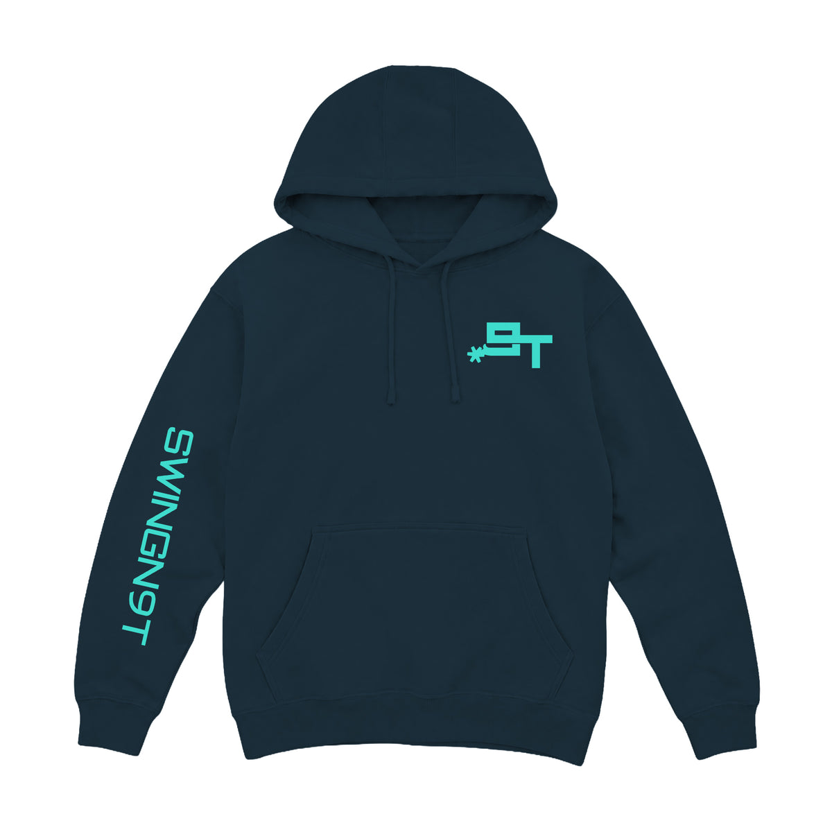SwingN9T Hoodie / Navy / front on white