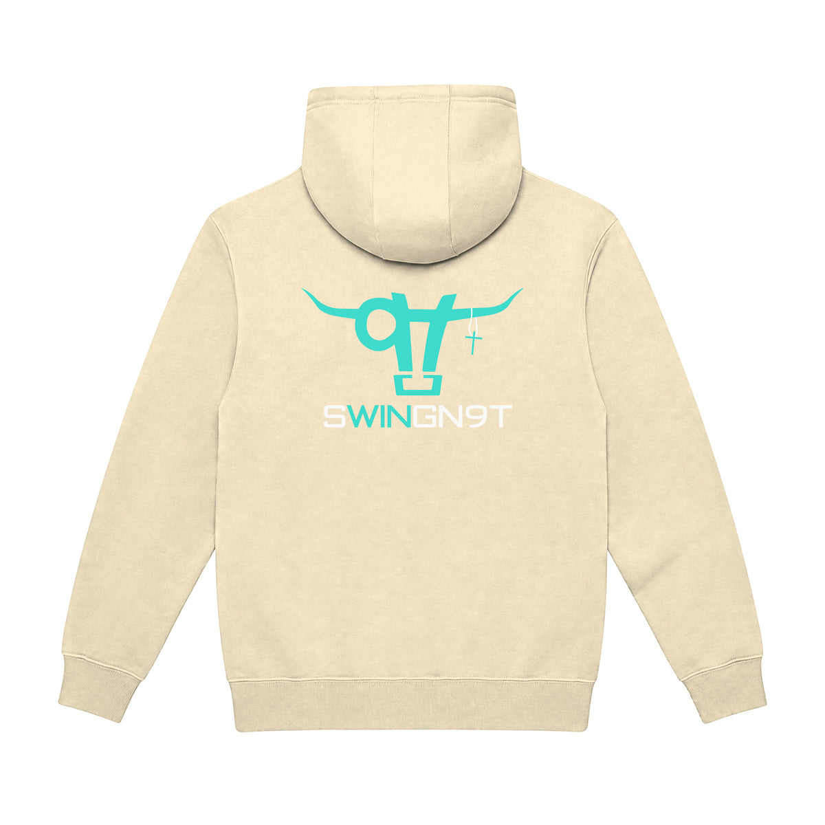 SwingN9T Hoodie / Pina Colada / back on white