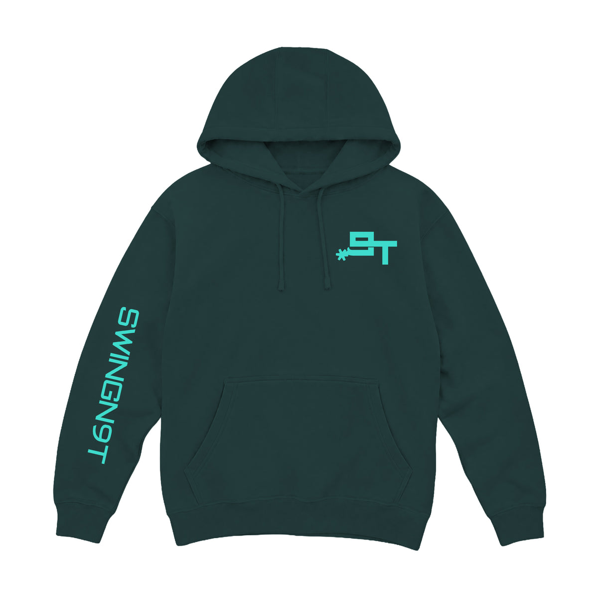 SwingN9T Hoodie / Sport Green / front on white