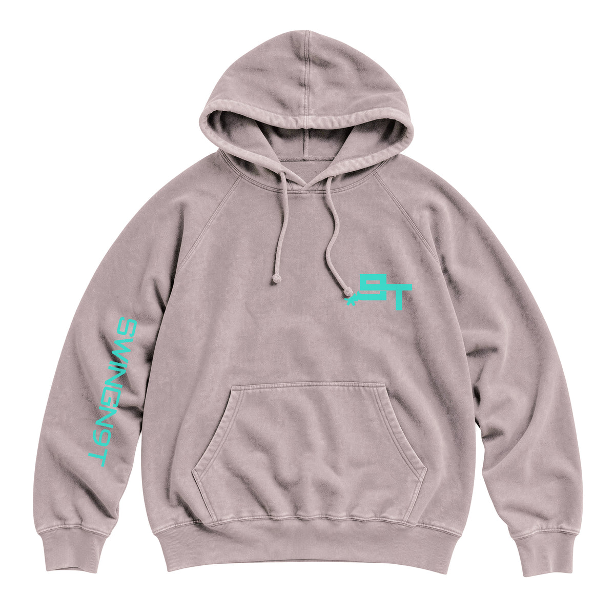 SwingN9T Hoodie / Vintage Zinc / front on white