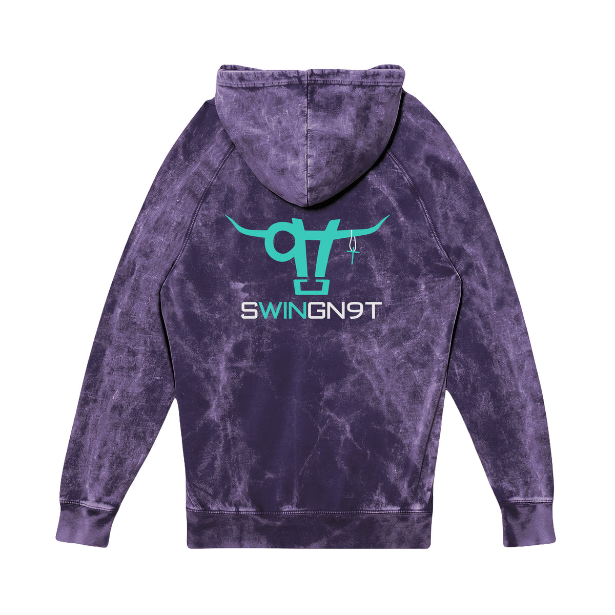 SwingN9T Hoodie / Cloud Purple / back on white
