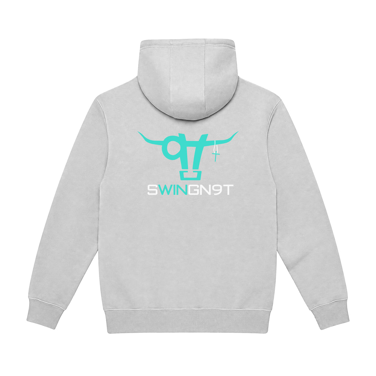 SwingN9T Hoodie / Dove Grey / back on white