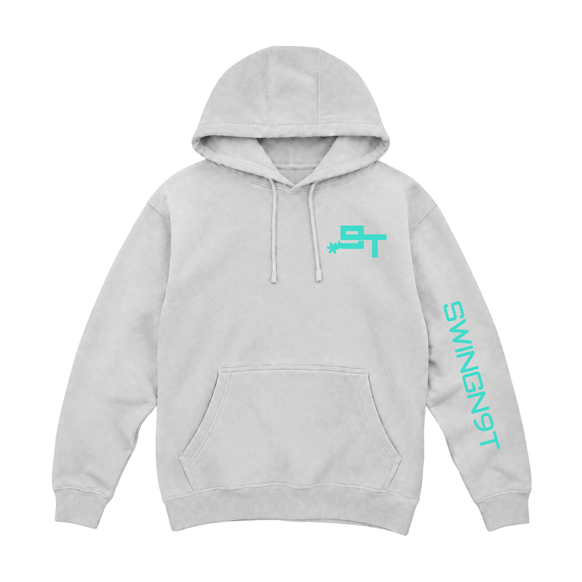 SwingN9T Hoodie / Dove Grey / front on white
