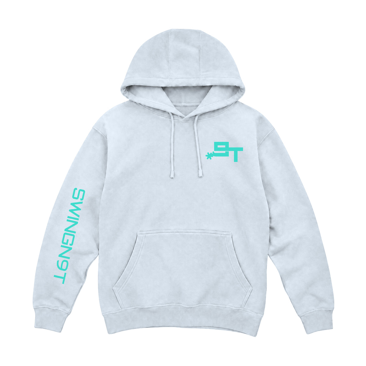 SwingN9T Hoodie / White / front on white