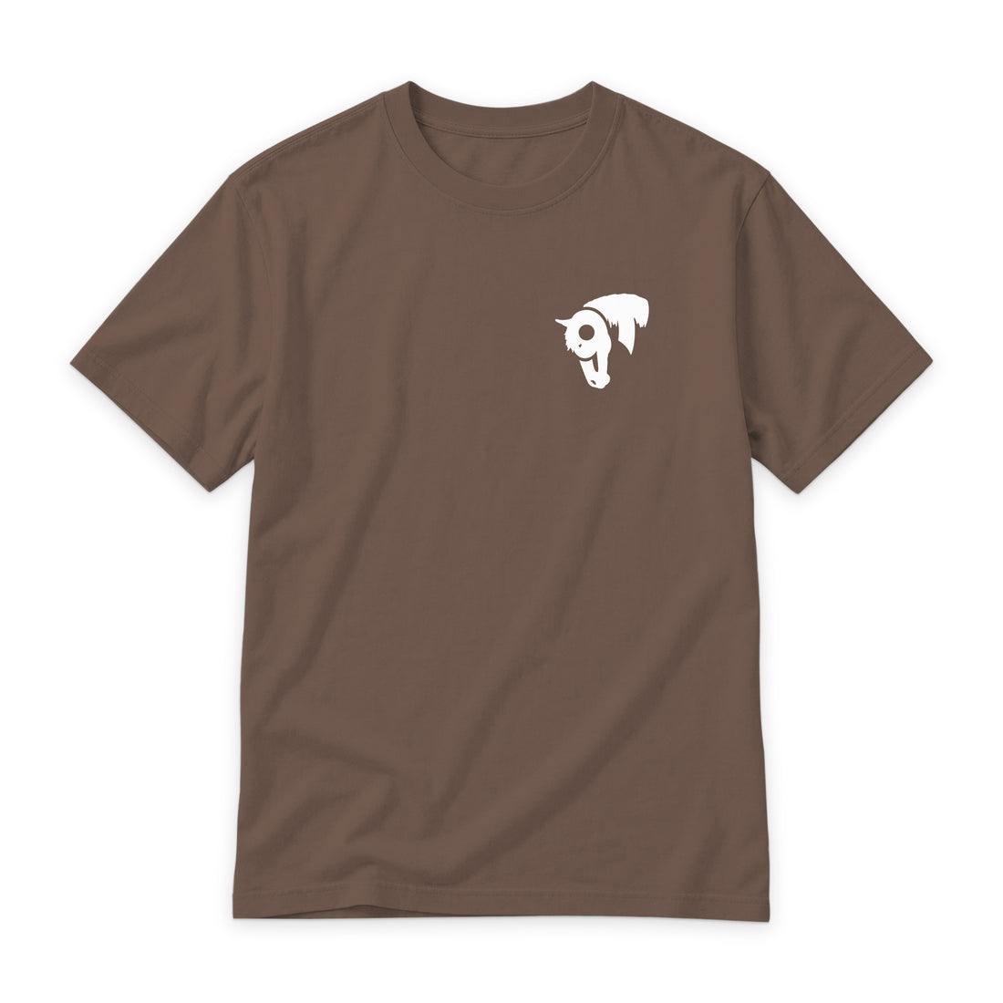 SwingN9T Cowpoke Horse Logo T-Shirt — Black — front view on white