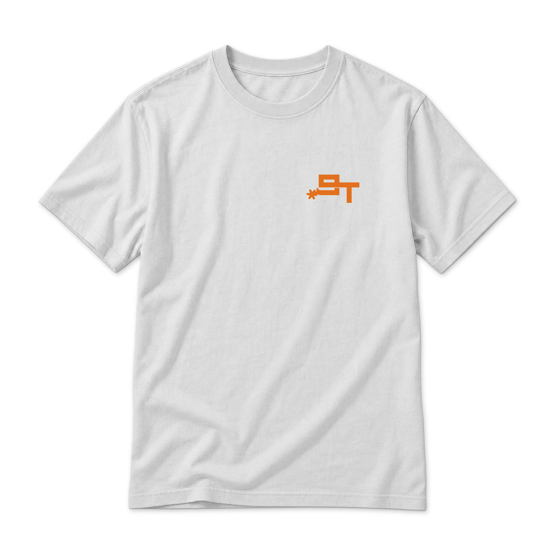 Swingn9t Tied On Branded T-Shirt — Black — back view on white