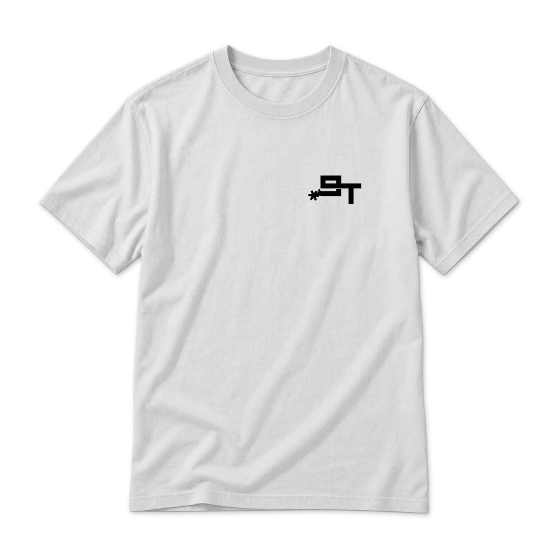 Swingn9t Cowboy Branded T-Shirt — Black — back view on white