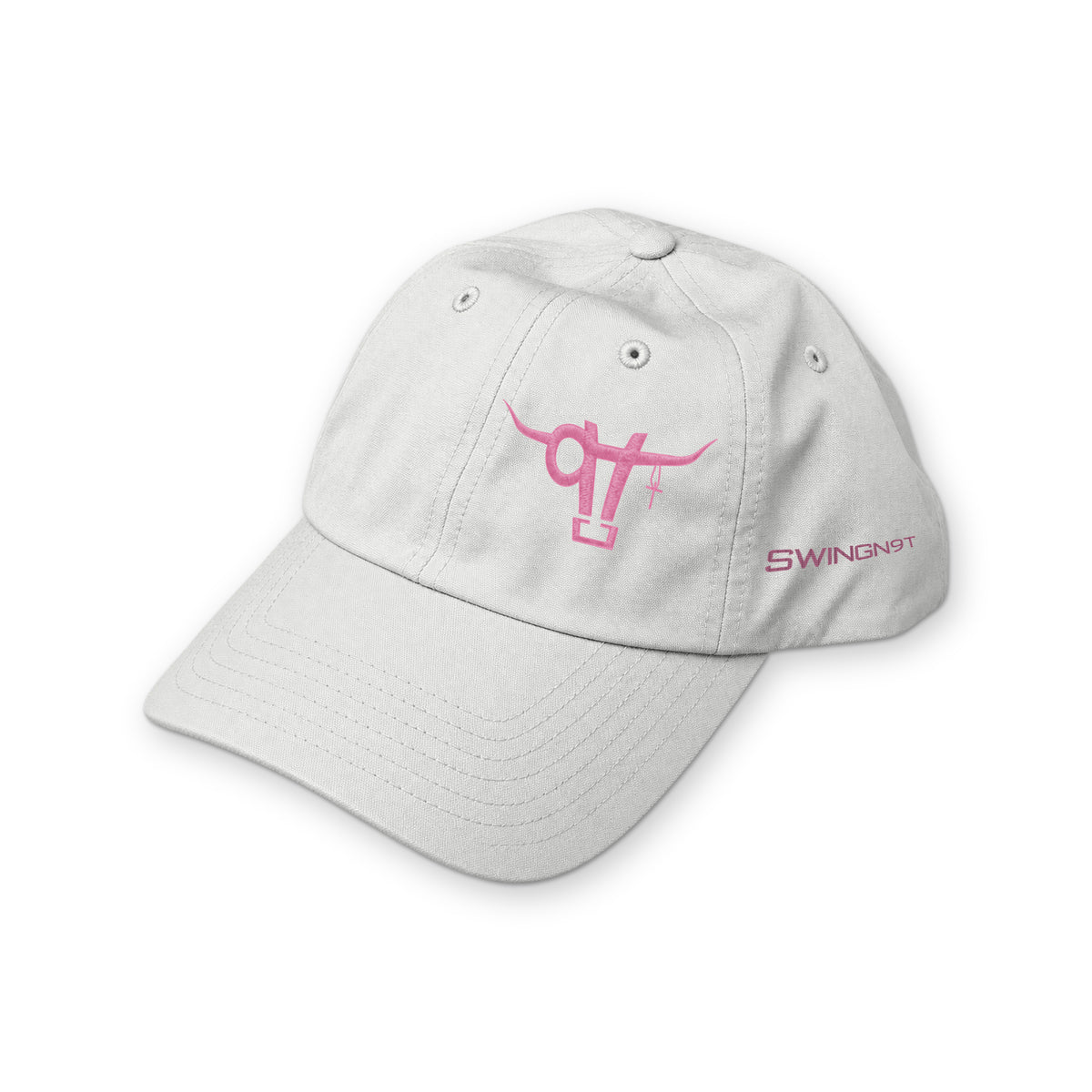 Richardson 220 (White) / White / Pink / angle on white