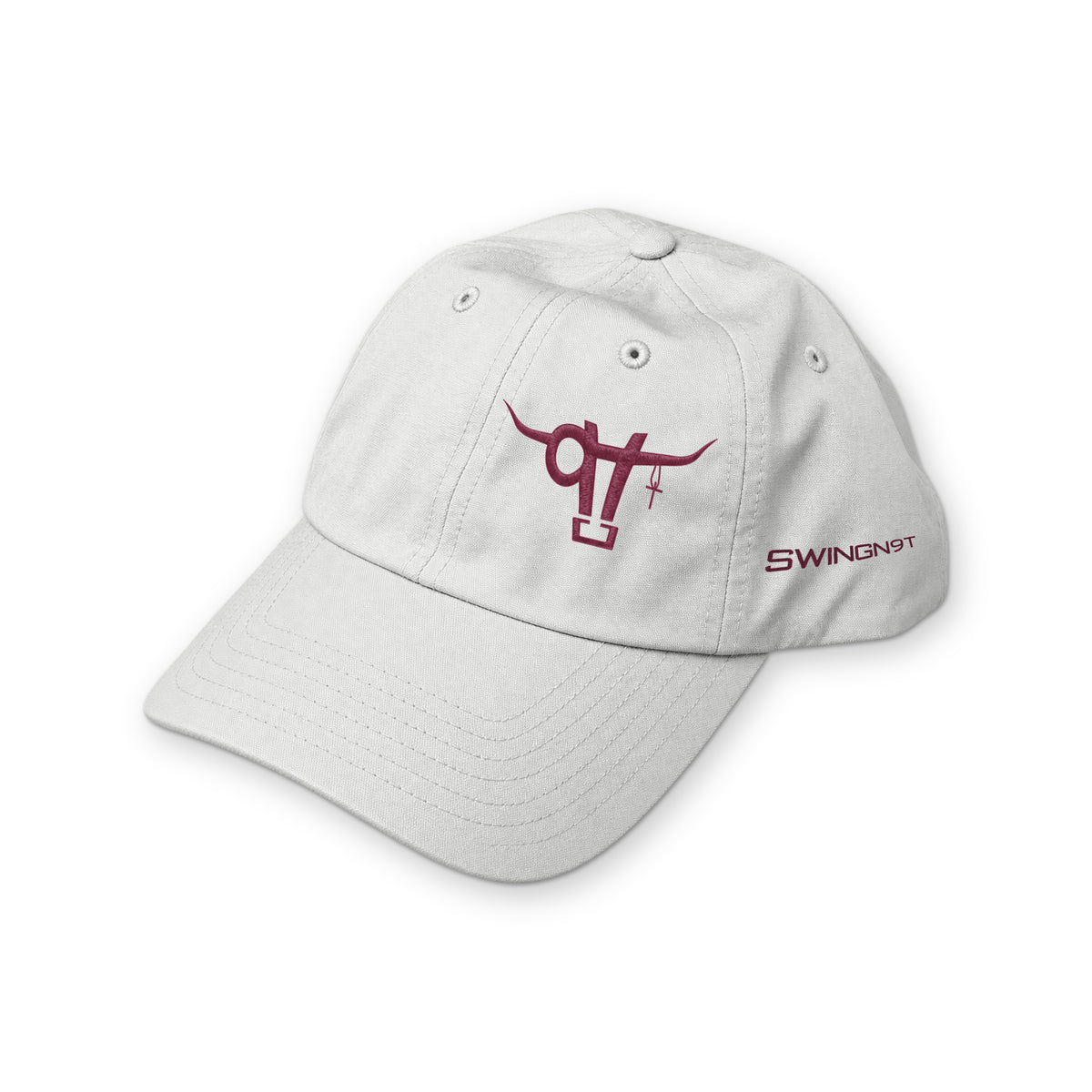 Richardson 220 (White) / White / Maroon / angle on white