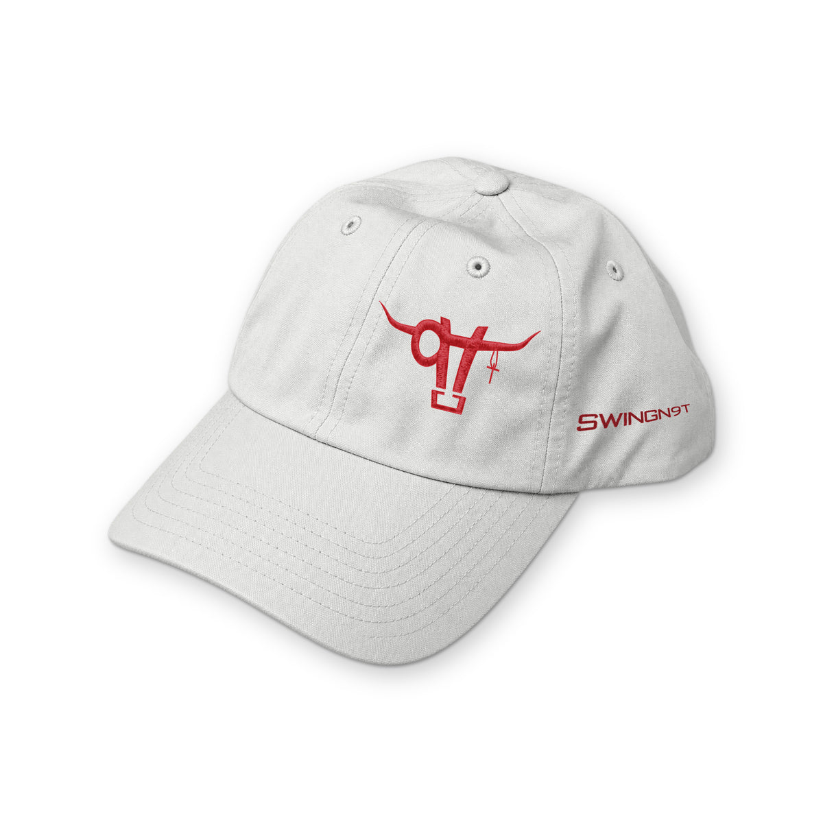 Richardson 220 (White) / White / Red / angle on white