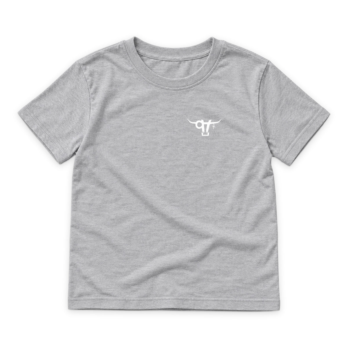 SWINGN9T Kid T-Shirt — Sport Grey — front view on white